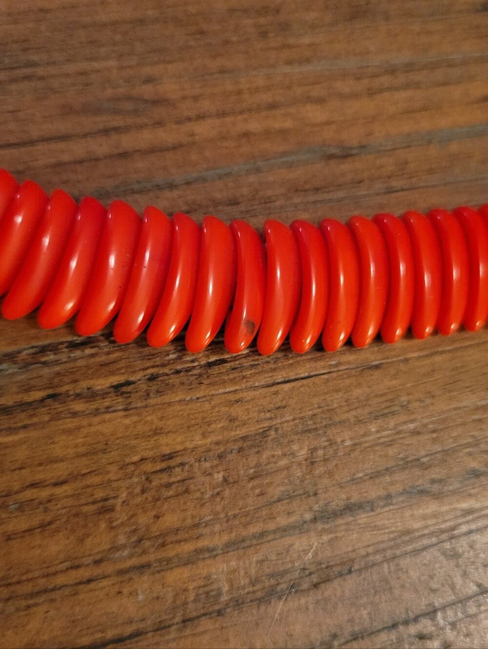 Vintage 50's Red Beaded Choker Necklace - Picture 7 of 8